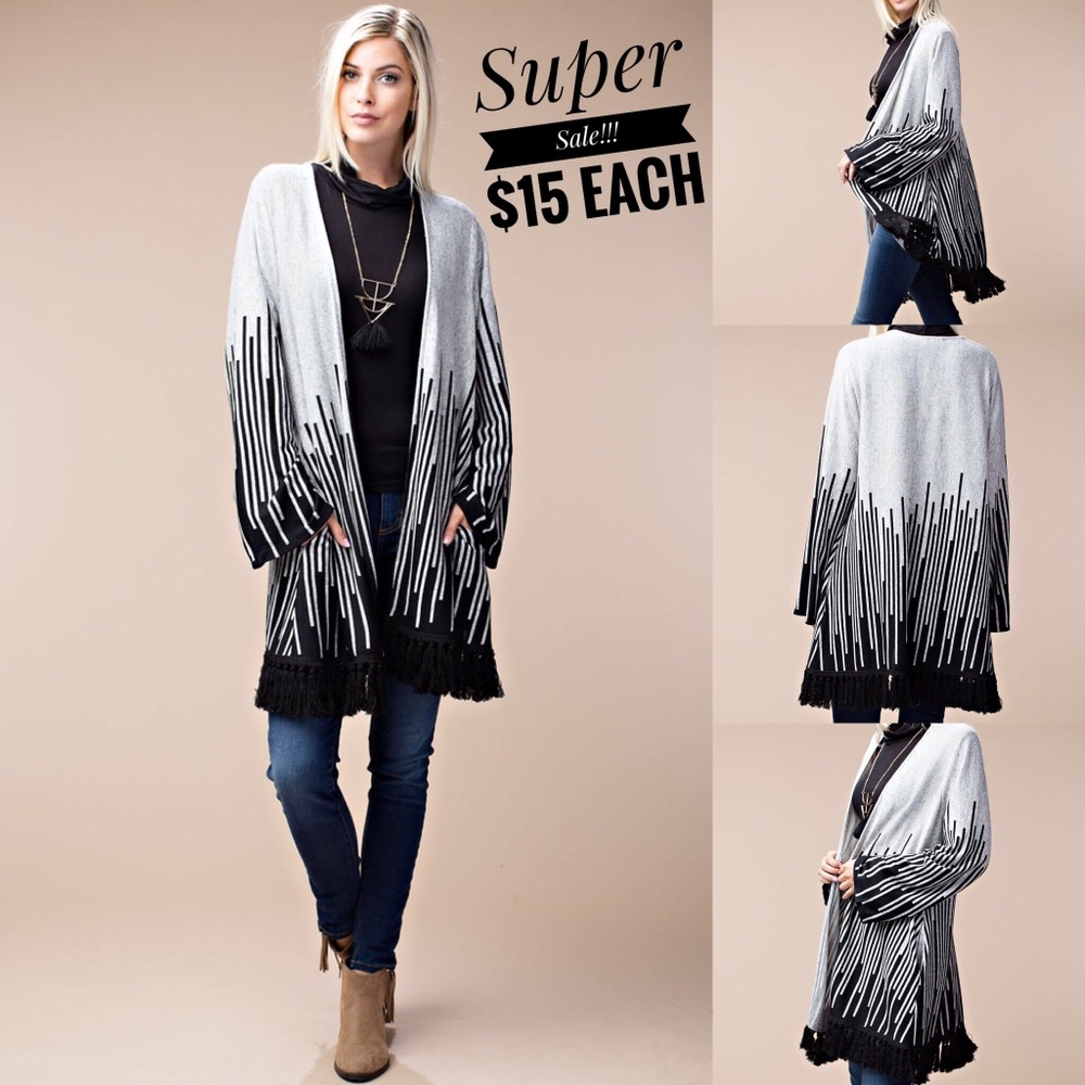 Gorgeous Gray/Black Cardigan